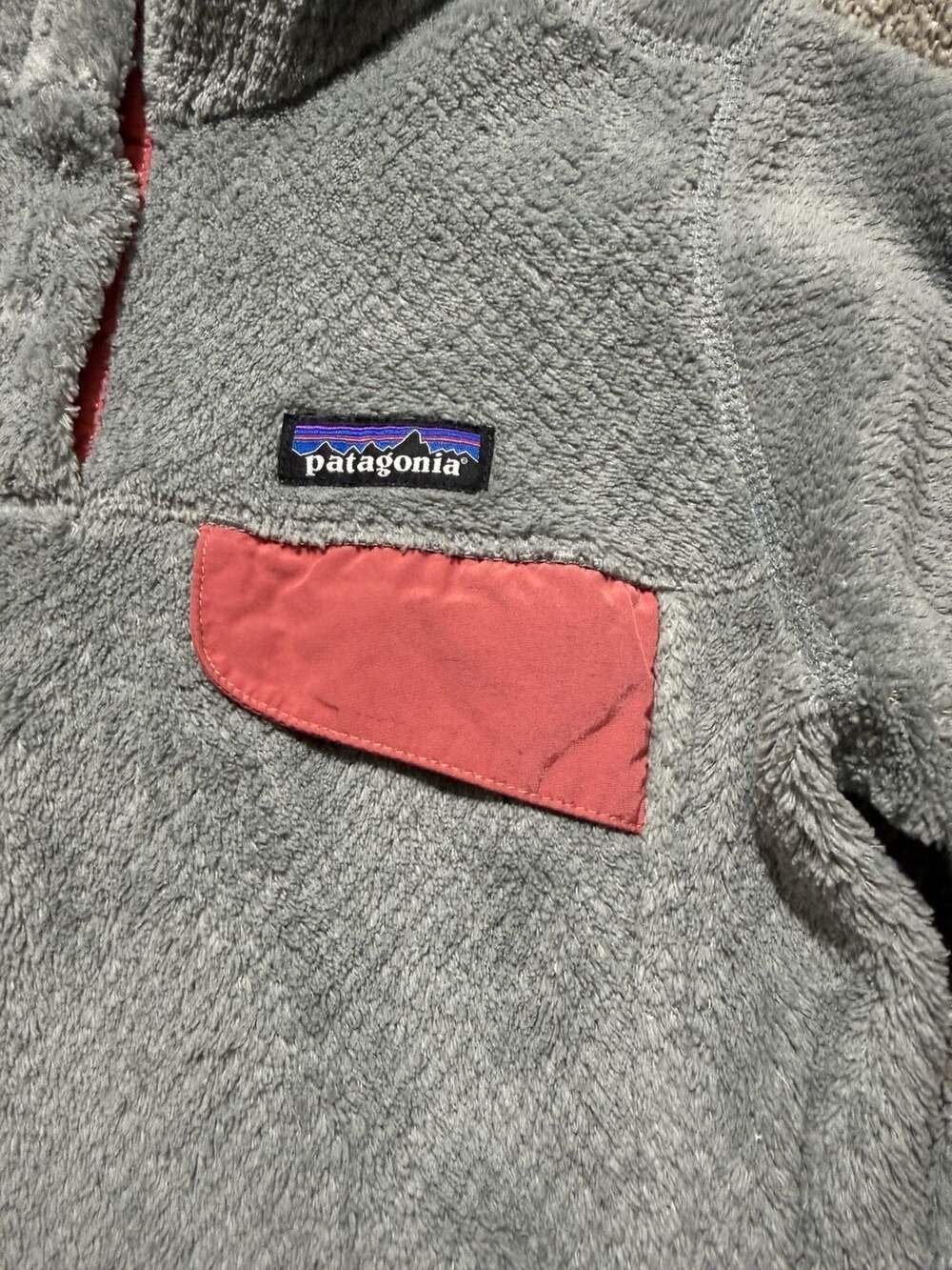 Patagonia Women's Re-Tool Snap-T Fleece Pullover Gray Pink Size XS - Picture 2 of 6
